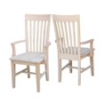 thumbnail image 3 of International Concepts Chaise de Mission Haute avec Accoudoirs, Non Finie, 3 of 5