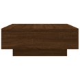 thumbnail image 3 of vidaXL Coffee Table Brown Oak 80x80x31 cm Engineered Wood, 3 of 5