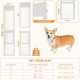 thumbnail image 4 of Slsy Dog Door for Sliding Glass Door, Adjustable Height 68.9"–74.8", Insert Pet Door Panel with Lock for Renters and Apartments, Ideal for Small Dogs and Cats – XS, 4 of 9