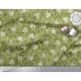 thumbnail image 2 of Soimoi Tissu en Rayonne Feuilles et Roses Tissu Imprimé Floral 1 Yard 42 Pouces de Large, 2 of 3