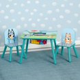 thumbnail image 2 of Delta Children Bluey Ensemble Table et Chaises pour Enfants avec Rangement (2 Chaises Incluses) - Certifié Greenguard Gold - Idéal pour les Arts et l'Artisanat, l'Heure des Collations, l'École à la Maison, les Devoirs et Plus, Bleu, 2 of 5