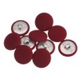 thumbnail image 1 of Unique Bargains 10pcs 32L Fabric Cloth Covered Button 20mm Round Metal Shank Sewing Buttons for Suits Dress Blouses, Caramel, 1 of 5