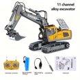 thumbnail image 1 of Remote Control Excavator, 11 Channel RC Construction Vehicle Toys, Rechargeable RC Engineering Car Gifts for Kids, 1 of 10