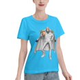 thumbnail image 2 of Women's Basic Short Sleeve T-Shirt One Piece Karp, 2 of 6