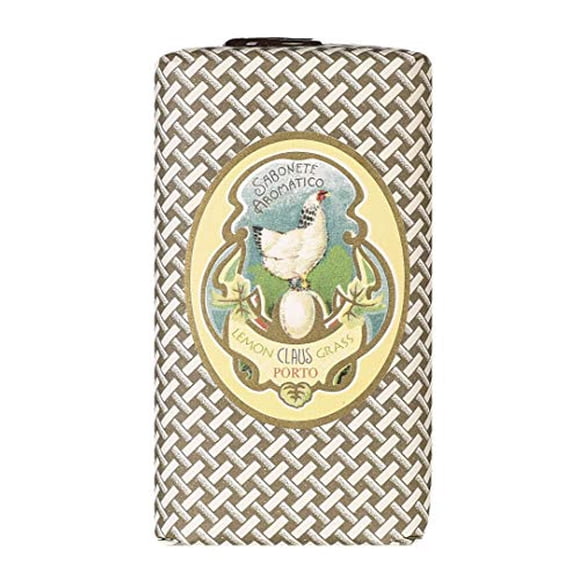 Claus Porto Chicken Wax Sealed Soap Bar, Lemongrass, 5.3 oz