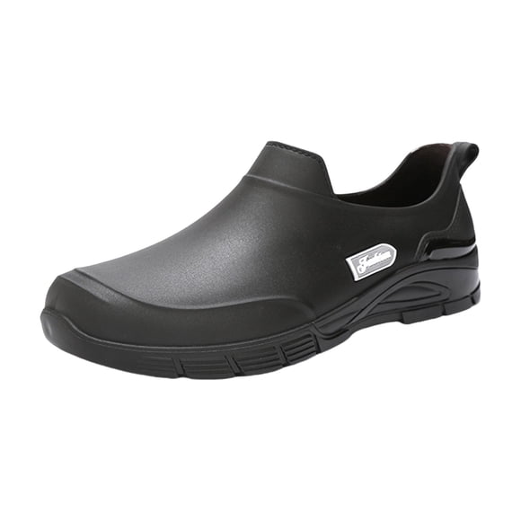 XIMIN Men's Waterproof Non Slip Chef Restaurant Kitchen Shoes Food Service Kitchen Shoes Lightweight Slip On Garden Shoes for Camping and Yard Work Outdoor Activities