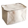 thumbnail image 3 of Feltree Canvas Cotton Large Storage Bag for Bedding Sheets Blankets Winter Clothes Storage Bag, 3 of 7