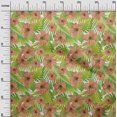 thumbnail image 3 of oneOone Tissu Jersey Viscose Vert2 Floral Tropical Matériel de Robe Tissu Imprimé Tissu au Mètre 60 Pouces de Large, 3 of 4