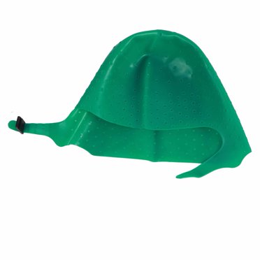 Hair Coloring Highlighting Hat Silicone Reusable DIY Hair Dyeing Hat Tool for Beauty Salon Green