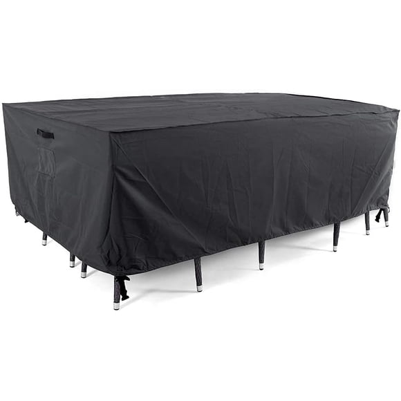 Tempera Housse de Mobilier de Patio, Imperméable, Résistante aux Déchirures, Résistante aux UV, pour Table Carrée d'Extérieur, Sofa, Housse de Sectionnel, Gris Spatial,