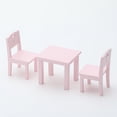 thumbnail image 1 of Meuble Simulateur de table et Chaise pour Enfants 3 Pcs Rose, 1 of 5