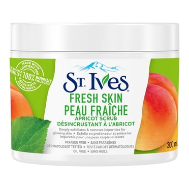 Désincrustant pour le visage pour une peau lisse et éclatante St. Ives Peau Fraîche à l'abricot testé par un dermatologiste 300 ml