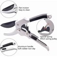thumbnail image 3 of Garden Pruning Shears,professional,sk5 Pruning Shears Stainless Blade,high Point Precision,spring Handles, 3 of 5