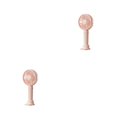 thumbnail image 1 of Decodeary Portable Fan Handheld Mini Desktop 3 Speed Cooler Office Dorm Travel Pink 2Set, 1 of 6