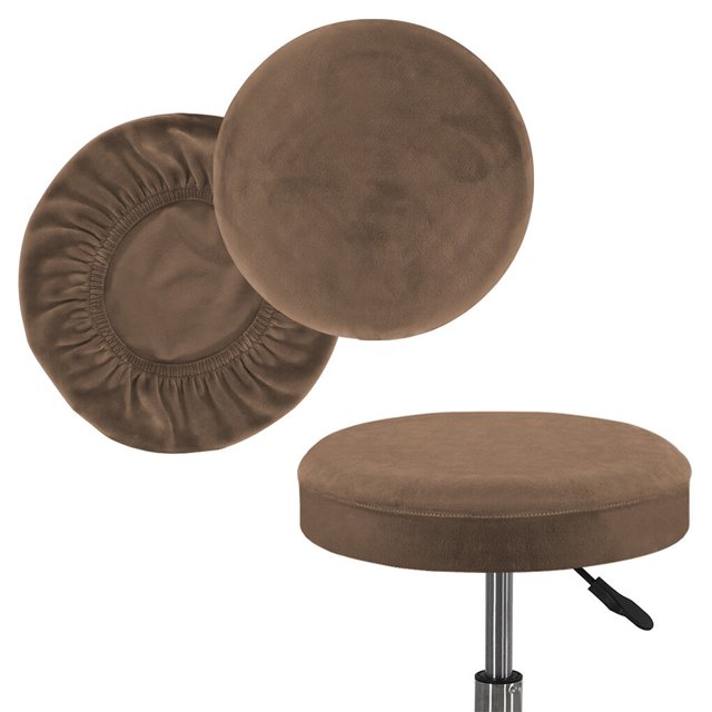 pitrice 2X Stool Cover Bar Supplies Dustproof Chair Covers Fine Cloth Thicken Design Workmanship Handily Install Party Accessories Exquisite Leather L