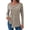 Khaki, variant on SNKSDGM Black Long Sleeve Shirt Women Cropped Long Sleeve Shirt Women Cropped Women's Loose Buttoned Asymmetrical Long Sleeve Irregular Hem Tunic Top S