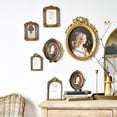 thumbnail image 3 of Baohd Picture Frame Vintage Photos Photo Holder Frames Bedroom Baroque Decor 6 Inch oval 1Set, 3 of 6