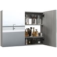 thumbnail image 1 of HOMCOM Armoire à Pharmacie Murale avec Miroir Tablette Réglable 2 Portes, 1 of 10