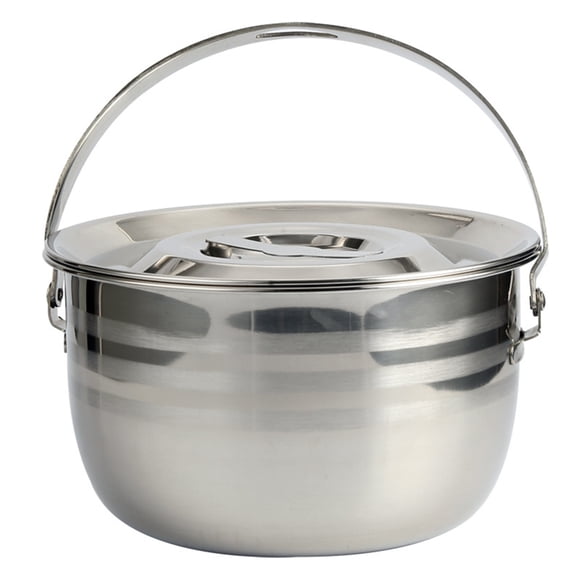 MasteelfCA 1pc Thicken Camping Stew Pot Non-stick Pot Home Kitchen High Capacity Cookware
