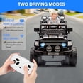 thumbnail image 4 of 12V Kids Ride on Truck, Ride on Jeep Car with Remote Control, Electric Vehicle for Kids,Spring Suspension,Bluetooth Speaker,Multi Music Modes,3 Speeds,LED Lights, 4 of 8