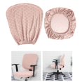 thumbnail image 4 of Housse de Chaise de Bureau Fendue Imperméable Universelle Lavable Protectrice Rose, 4 of 9
