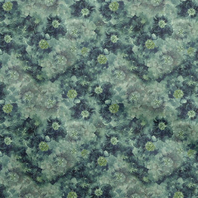 oneOone Viscose Chiffon Dark Green Fabric Abstract Floral Craft Projects Decor Fabric Printed By The Yard 42 Inch Wide