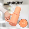 thumbnail image 3 of Gobelet en Acier Inoxydable de 40 oz avec Couvercle à Paille – Rétention Chaude et Froide de 24+ Heures, Conception Étanche au Quart de Tour, Compatible avec Porte-Gobelet – Abricot, 3 of 3