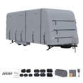 thumbnail image 1 of QinaQin Heavy-Duty Rv Cover, Suitable for Travel Trailers, Four-Layer Waterproof Campervan Cover, Rv Roof Cover with Uv Protection, All-Weather Windproof Travel Trailer Cover and Trailer Cover Set, 1 of 6