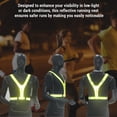 thumbnail image 3 of Gilet de Course Réfléchissant à DEL Haute Visibilité avec Conception Élastique Ajustable - Idéal pour les Activités Nocturnes en Jaune Fluorescent, 3 of 6