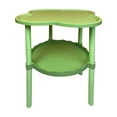 thumbnail image 2 of Four Leaf Sofa Side Table, EDHITNR Mobile Rolling Storage Snack Table, Double Layer Open Shelf Small Coffee Table for Living Room Bedside, 2 of 6