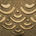 thumbnail image 1 of Ahgly Company Tapis de Zone Carré Lavable en Machine Orange Doré, 8 Pieds Carré, 1 of 7
