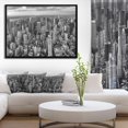 thumbnail image 3 of Design Art Vue Aérienne Panoramique De Manhattan  Sur Toile Encadrée, 3 of 3