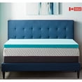 thumbnail image 1 of ViscoLogic 2 Inch Gel Memory Foam Mattress Topper Without Cover, Queen Mattress Topper, 1 of 7