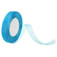thumbnail image 1 of Unique Bargains 0.6 Inch x 50 Yard Organza Ribbon, Gift Wrapping Ribbon for Bouquet Cake Invitations Card Decoration, Bright Blue, 1 of 7