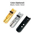 thumbnail image 4 of 4pcs Bass Guitar Bridge Individual Bass Bridge Guitar Bridge Single Individual Tailpiece Single String Bass Bridge Bass Guitar Saddles Compatible with 4 String Electric Bass Guitar Accessories, 4 of 5
