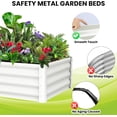 thumbnail image 4 of Ourlova 8x4x2FT Raised Garden Bed, Galvanized Outdoor Planter, Rectangular Metal Box for Gardening, 4 of 9