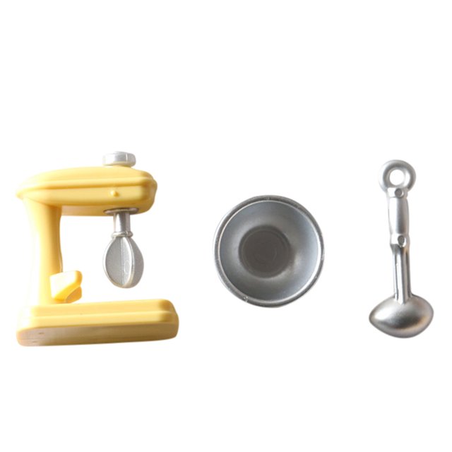 2pcs Vivid Mini Mixer Toy Kitchen Mixer Model Play House Toy Mini Kitchen Decor