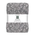 thumbnail image 1 of Printed Flannel Throw Gray, 1 of 1