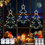 Summer Savings Kcavykas 3 Pack Christmas Window Lights, 45 Led Christmas Tree Lights Battery Operated 8 Lighting Modes for Xmas Home Party Garden Patio Porch Indoor Outdoor Decor