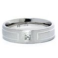 thumbnail image 1 of Mens White Gold Bezel 14K Diamond White Gold New Ring, 1 of 2