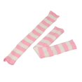 thumbnail image 4 of Men's Women's Winter Striped Pattern Knitted Yarn Warm Boot Leg Guards Foot Pile Socks, 4 of 4