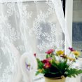 thumbnail image 2 of XZNGL Window Curtains Flower Sheer Curtain Tulle Window Treatment Voile Drape Valance 1 Panel Fabric, 2 of 6