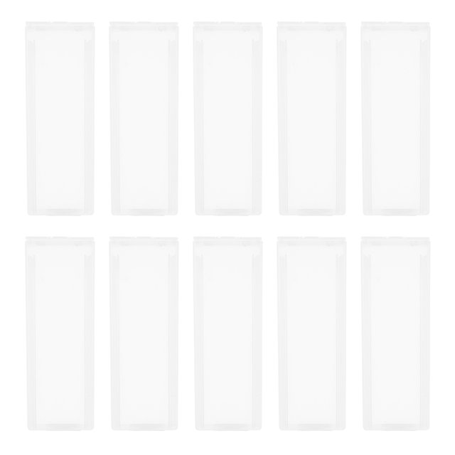 Shisuyan 10 Pcs Boîte de Rangement pour Microscope en Plastique Vide 5-Glissades