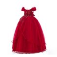 thumbnail image 3 of Girls Prom Ball Gown Girl Lace Tulle Flower Princess Party Maxi Dress, 3 of 7