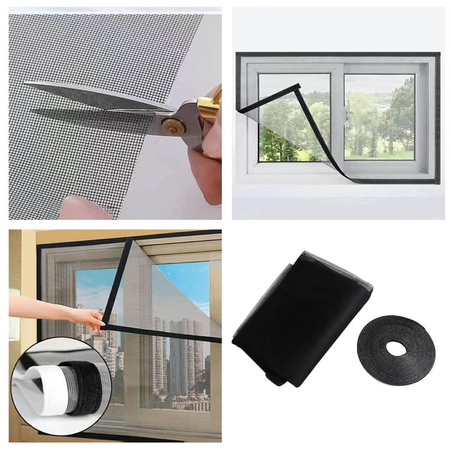 Filet de Contrôle de Classification de Produit Rouleau de Ruban Autocollant Filet de Fenêtre Bricolage 1 pour Barrière Facile et Installation à la Maison