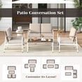 thumbnail image 4 of Costway 8 PCS Patio Furniture Set Patio Loveseat Sofa with 2 Coffee Tables 4 Single Couch, 4 of 7