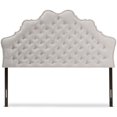 thumbnail image 3 of Baxton Studio Hilda Tufted Full Panel Headboard in Grayish Beige, 3 of 6