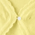 thumbnail image 4 of Timegard Girl Lightweight Cardigan Open Front Button Hollow out Children Comfy Cute Knit Shrug Solid Color, 4 of 6