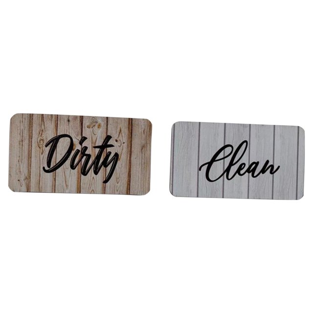 pdqouc Dishwasher Magnet Clean Dirty Sign Indicator Fashion Universal Double Sided Kitchen Dishwasher Wash Refrigerator Magnet Indicator for Kitchen Organization