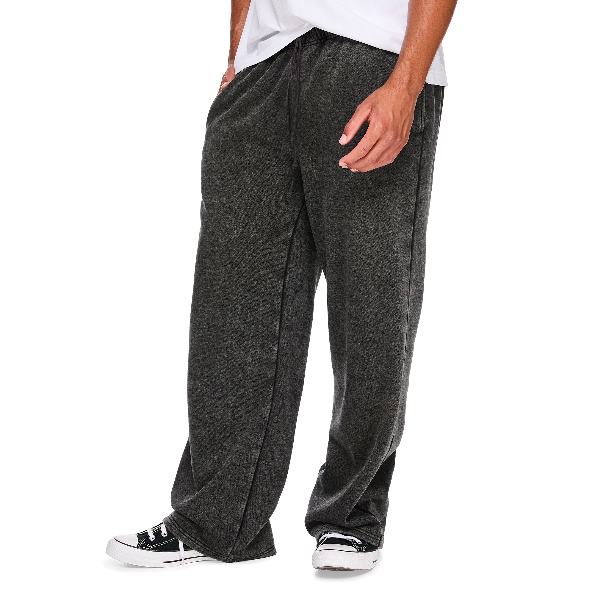 No Boundaries Men's Washed Straight Leg Jogger